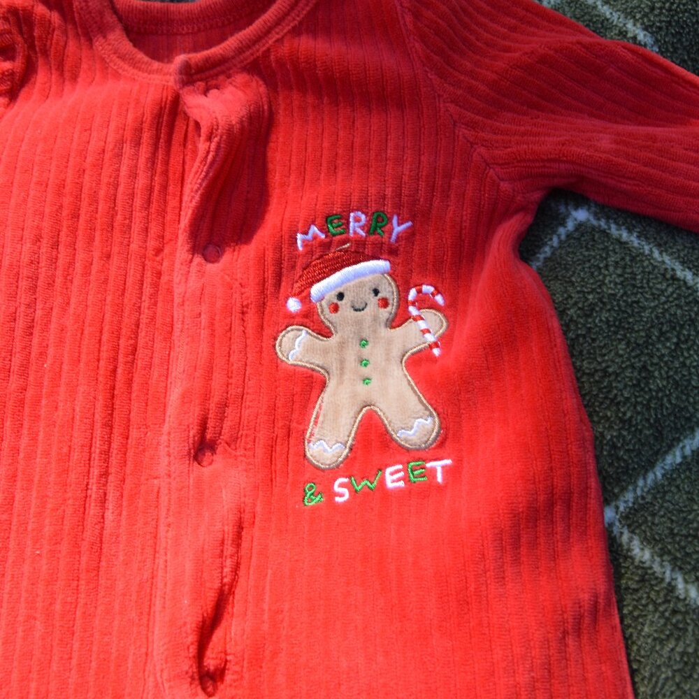 Velvet Merry & Sweet Gingerbread Christmas Sleeper 9M